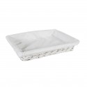 Cesta Mimbre Blanca 44x33x8